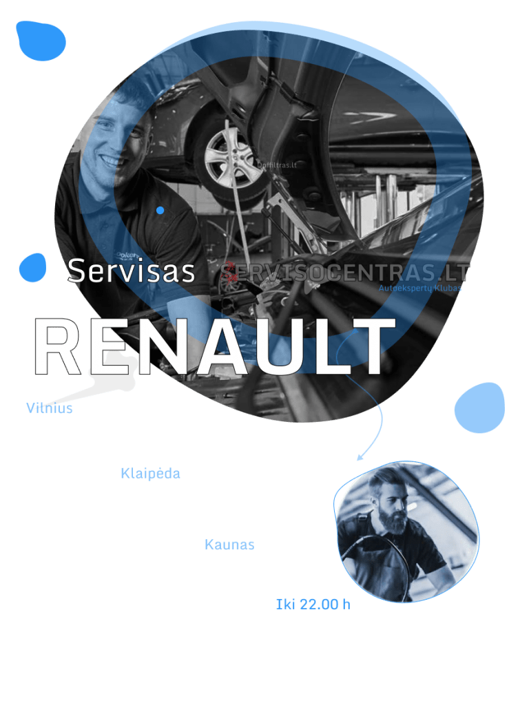 Renault centras kaune vilniuje klaipedoje servisas remontas diagnostika